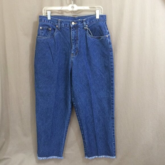 bill blass Denim - Vintage Bill Blass Jeans Cropped Capri Tapered Leg Medium Wash High Rise Y2K 12